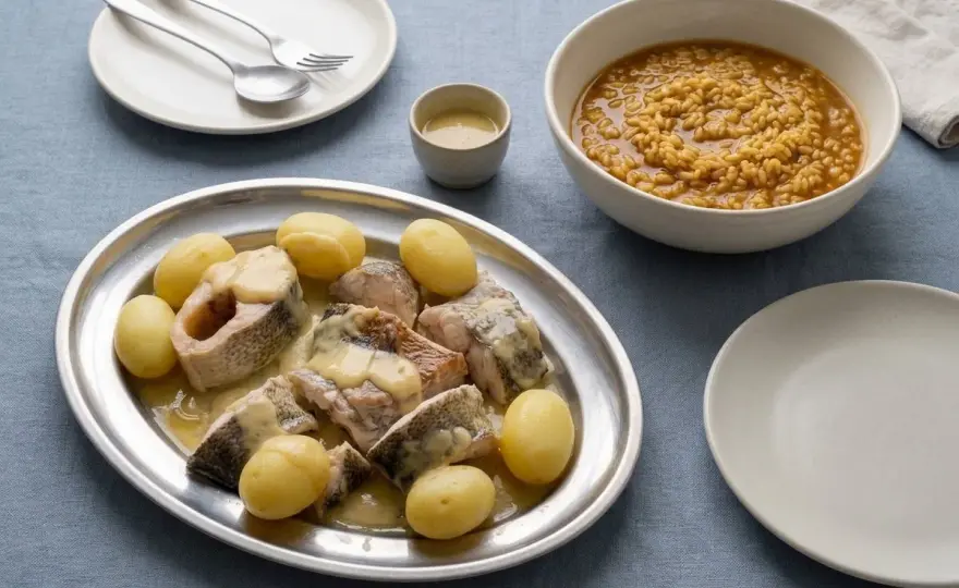 Bullit de peix ibicenco con alioli y arroz a banda