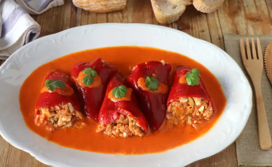 Pimientos del piquillo rellenos sin que se rompan