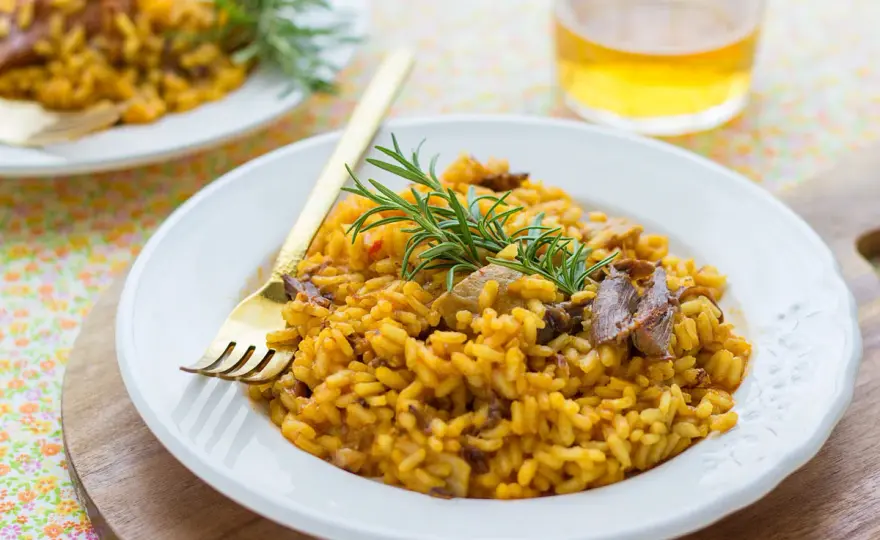 Arroz con secreto y setas - El secreto para que quede perfecto