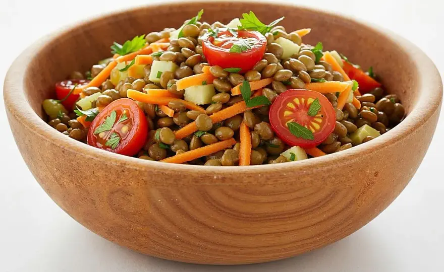 Ensalada de lentejas perfecta - Fresca, fácil y deliciosa