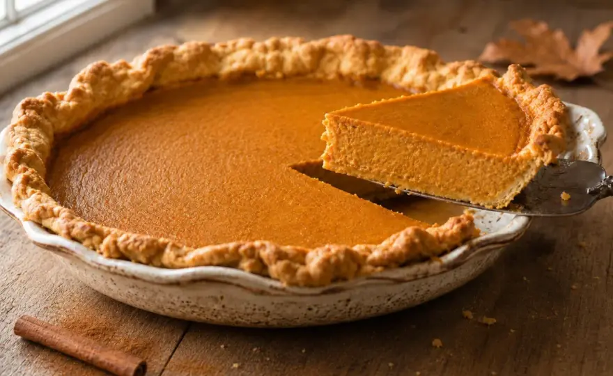 Tarta de calabaza cremosa con masa crujiente