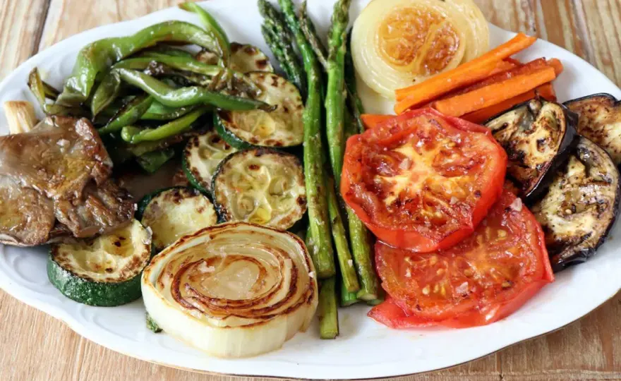 Verduras a la plancha doradas y jugosas, sin que queden blandas