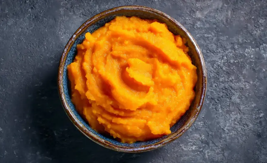 Puré de boniato cremoso sin exceso de agua