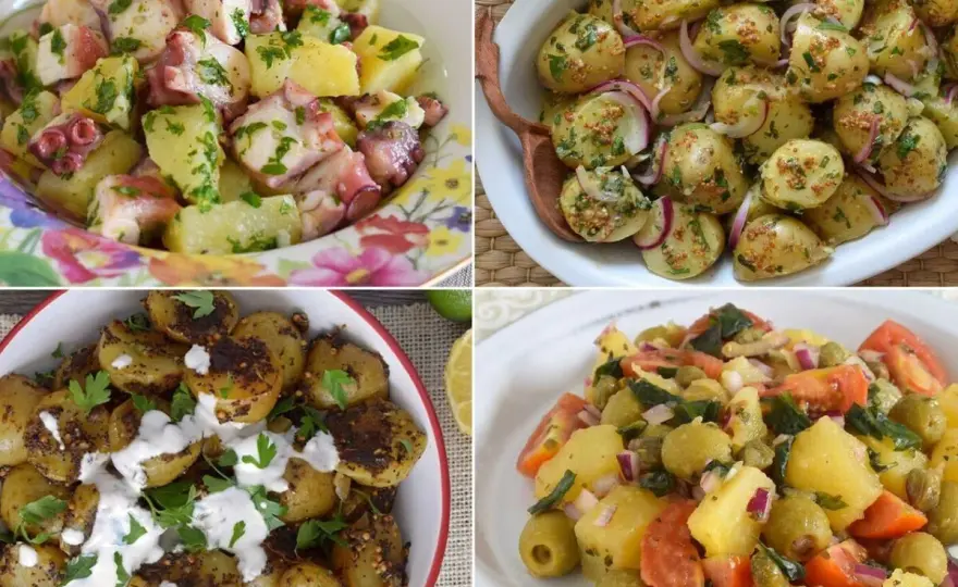 Ensalada fría de patata - trucos, variantes y aliño
