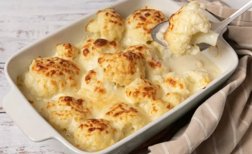 Coliflor con bechamel perfecta - Cremosa, ligera y sin grumos
